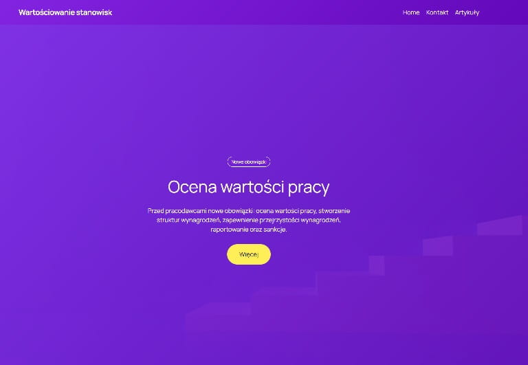 wartościowanie stanowisk